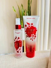 BATH AND BODY WORKS BODY MIST AND BODY CREAM