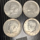 1964 Kennedy Half Dollar Silver Coins Lot of 4 Circulated US 50C