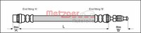 Metzger Bremsschlauch FüR Fiat Scudo Kasten 220_ 2.0 JTD 220L 1.9 D 1.6 220P