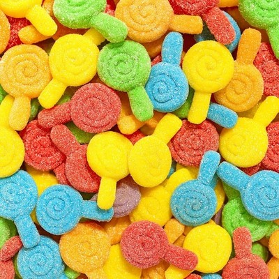 Bayside Candy Swirly Pop Sour Gummies   Tangy Lollipop-Shape Gummies
