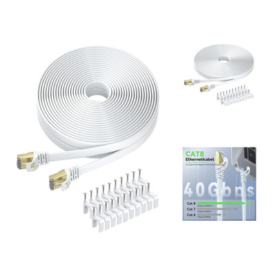 BUSOHE Cat 8 Lan Kabel 20m 40Gbps 2000MHz