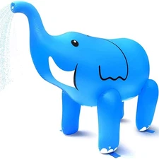 Inflatable Elephant Water Sprinkler Outdoor Toy for Kids – Summer Fun
