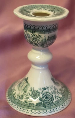 VILLEROY BOCH V&B Burgenland grün Kerzenleuchter 1-armig H11,5 Ø8 Leuchter 84383 - Bild 1 von 4