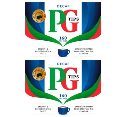 PG Tips Decaf Tee 160 Teebeutel Packung 2 - Bild 1 von 2