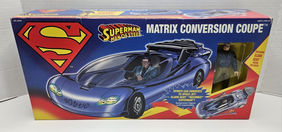 Superman Man of Steel Matrix Conversion Coupe Clark Kent 1995 NIB
