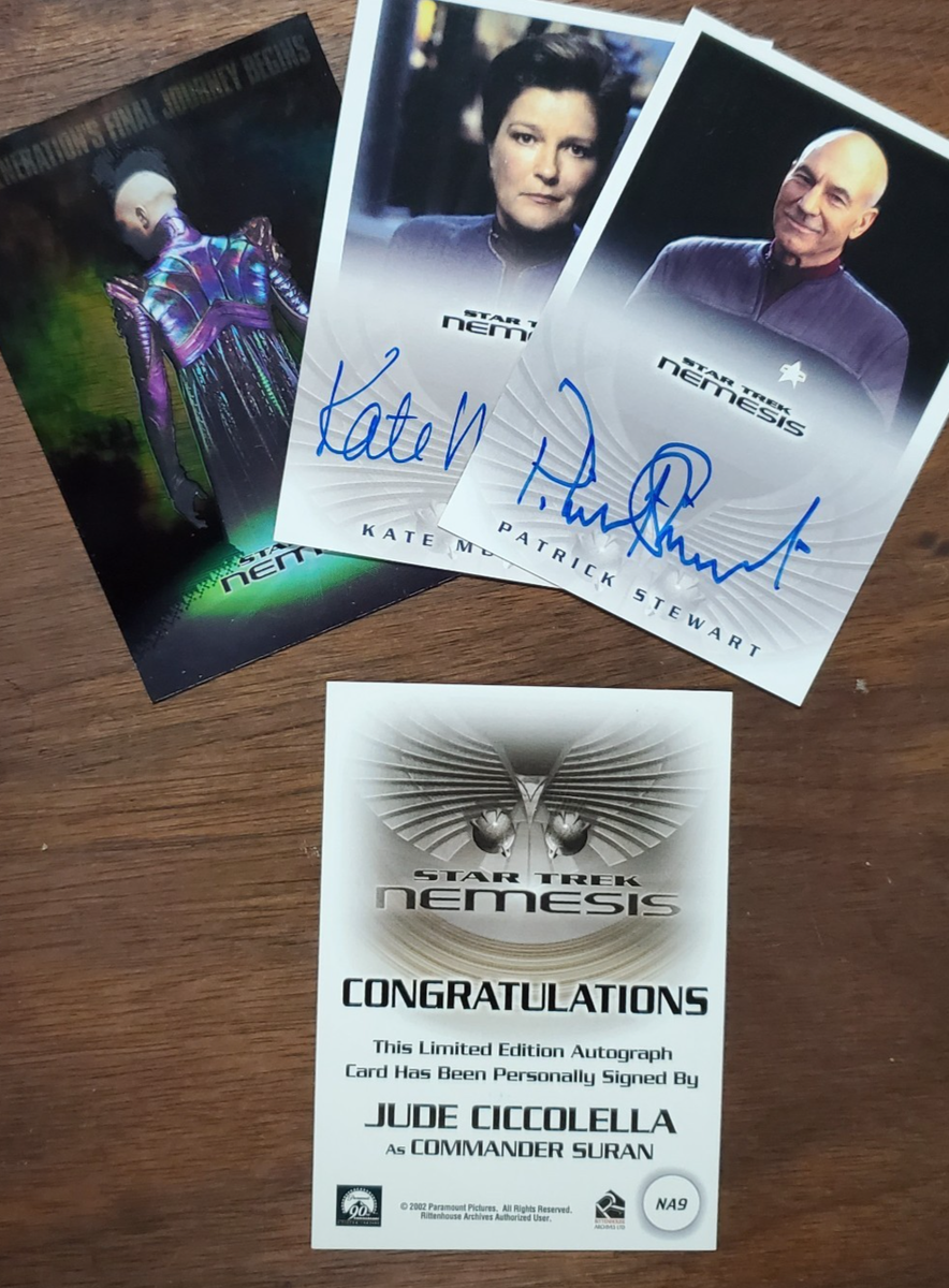 Star Trek NEMESIS Rittenhouse Autograph Trading Cards- Your Choice