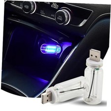 2 PCS Car USB Ambient Lights, Touch Dimmable Car Interior Ambient Lights, Blue