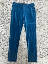 Redvanly Pants Mens Medium Blue Collins Corduroy Pull On Trousers Golf Chino