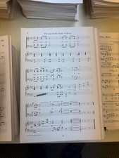 1lb Lot of Vintage Sheet Music Bundle 1950-1990s Gospel Hymns