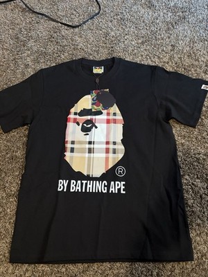 Bape Check By Bathing Ape Black Tee XL (new)