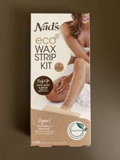Nad'S Eco Wax Strip Kit 24CT- Women Body, Face & Bikini Waxing Vegan New