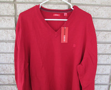 IZOD V-neck pullover 100 cotton sweater men  s size XL NWT / NOS