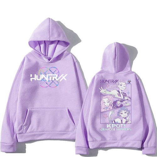 KPOP DEMON HUNTERS HUNTRIX RUMI MIRA ZOEY HOODIE O- NECK STREETWEAR I L12 - Bild 4 von 19