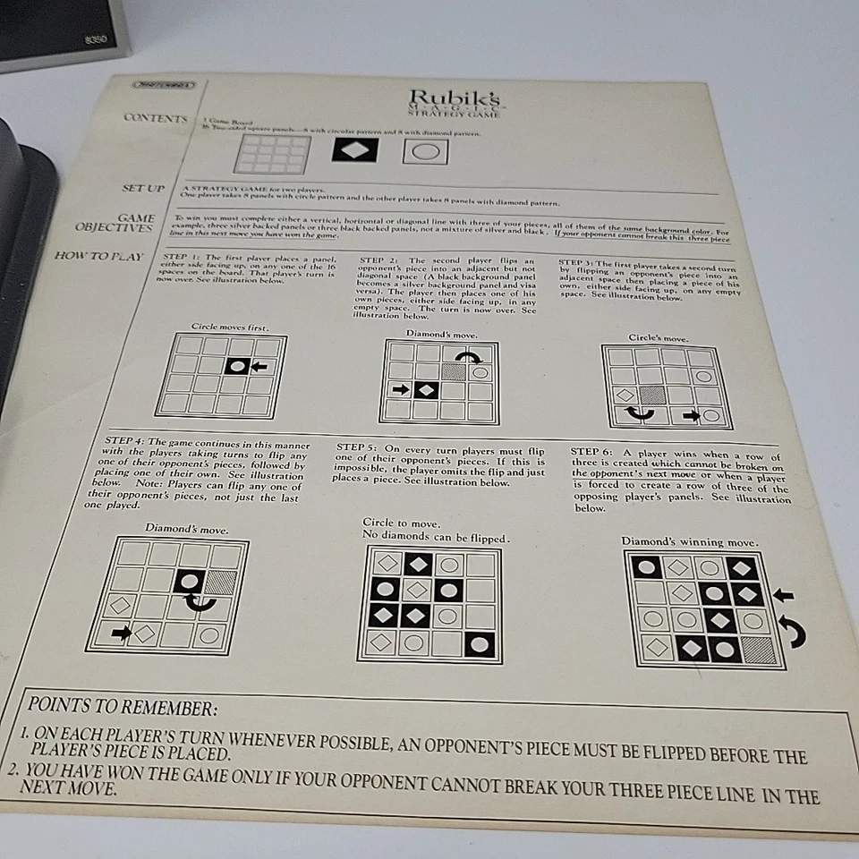 Rubik's Magic Strategy Game Matchbox 1987 Complete Vintage No 8350 Ages 8 & Up  - Image 2 of 4