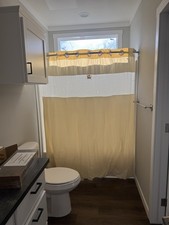 Hookless It s A Snap71 in. x 74 in. Ivory Shower Curtain with Clear Vinyl Window