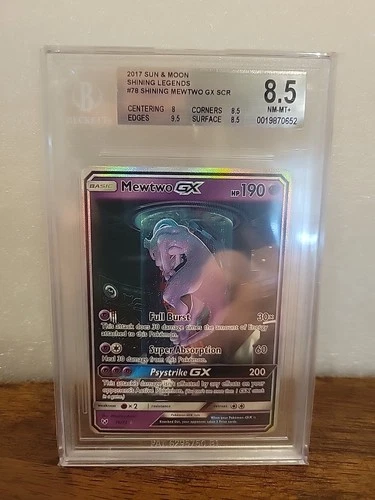 2017 Pokemon Shining Legends Mewtwo #78/73 BGS 8.5