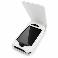 CUSTODIA FLIP IN PELLE BIANCA PER APPLE iPHONE 3G 3GS MAGNETICA