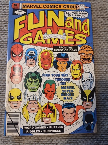 Fun and Games Magazin #1 Kiosk Variante (Marvel Comics September 1979) - Bild 1 von 3