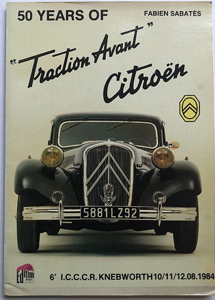 洋書 CITROEN TRACTION AVANT Citroen Traction Avant: 50-Year Commemorative Book by Sabates