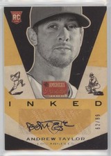 2013 Panini America's Pastime Inked 62/89 Andrew Taylor #I-AT Auto 0jd0