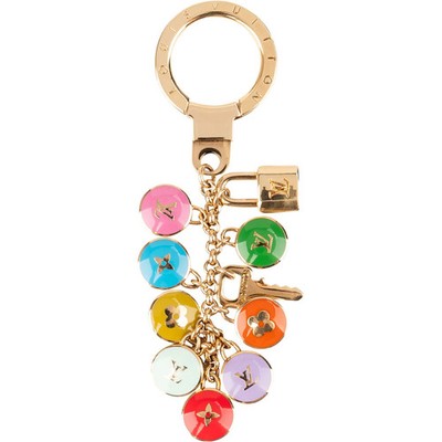 Louis Vuitton Monogram Multicolor Pastilles Chain Bag Charm Key Holder Tasche