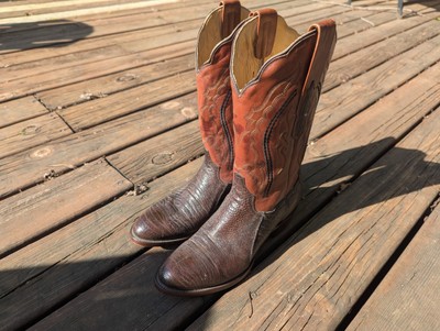 Resistol Ranch Black Gold By Lucchese Brown Ostrich Leg 10D *NWT*