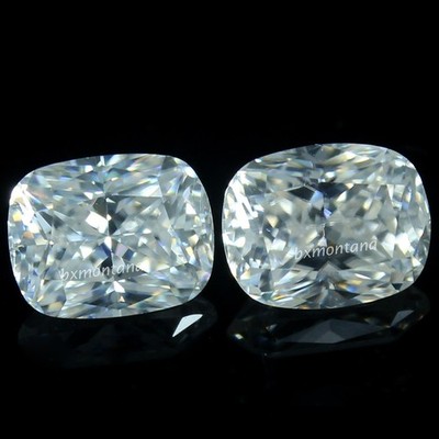 Natural DE Color VVS1 White Excellent Cut 4x5 MM Long Cushion Pair Loose Diamond