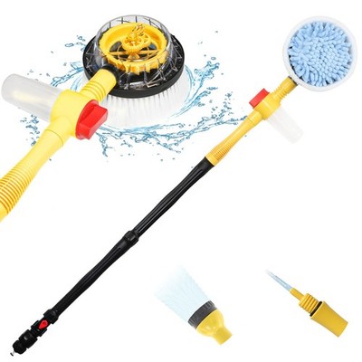 Rotating Car Wash Brush, Car Wash Brush with Long Handle,Automatically Foams ...