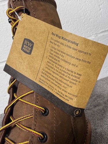 Red Wing 4420 Waterproof, Steel Toe Logger Boots SIZE 11.5 NEW - Picture 7 of 9
