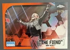 2020 WWE Topps Chrome The Fiend Bray Wyatt Orange Refractor/25