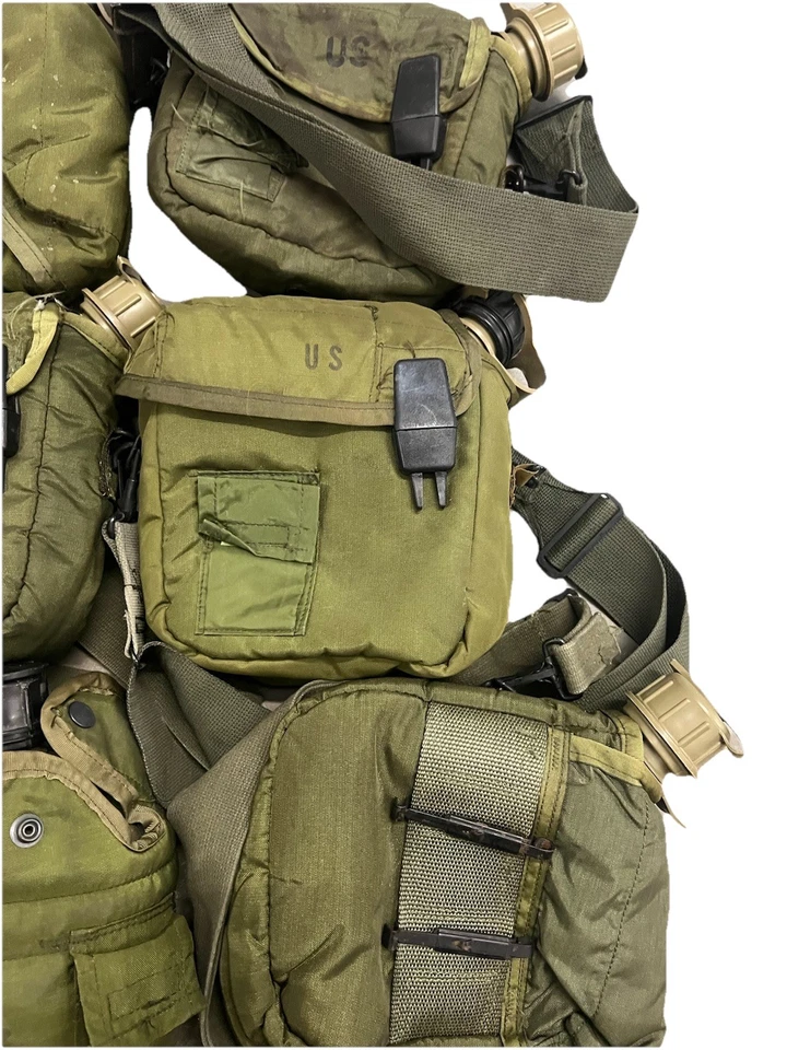 Military Issued 2 QT OD Green Canteen Lot - Image 2 of 4