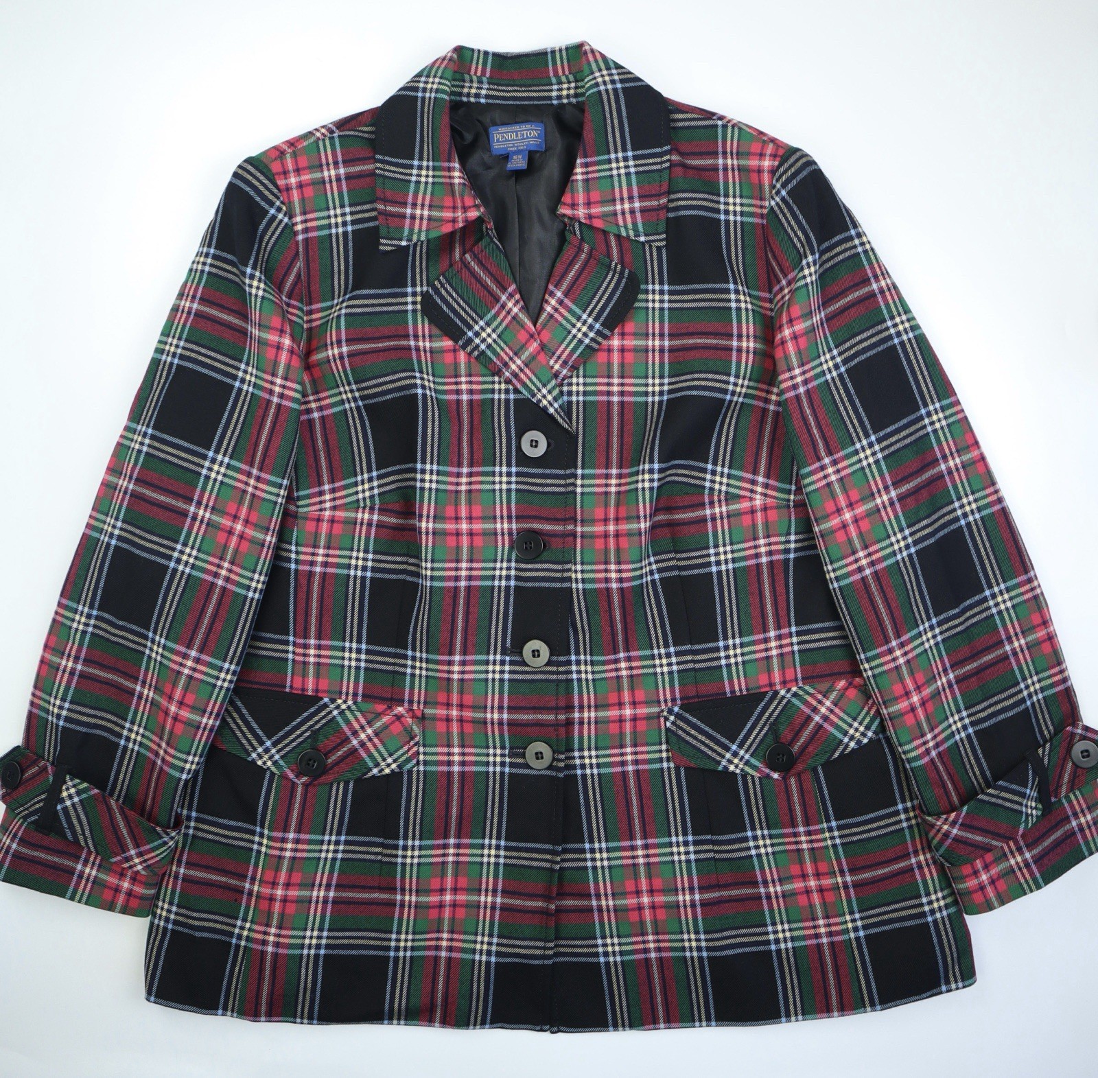 Pendleton Multicolor Virgin Wool Blazer Jacket Wo… - image 1