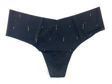 NWT Victoria's Secret PINK Collection No Show Sparkle Thong Panty Medium