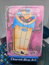 Zombie 3/3 Colourless Artifact Creature - Pokemon Cofagrigus - Custom MTG Token