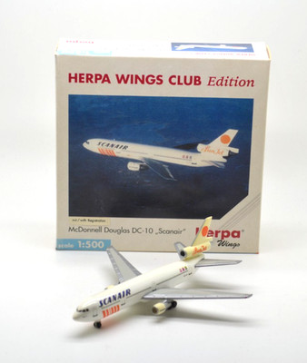 Herpa Wings Club Edition 1:500  Mc Donnell Douglas DC-10 - Scanair / Nr. 500142