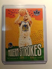 2019-20 Panini Court Kings - Modern Strokes #4 Stephen Curry /99  Warriors