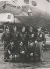 B17G Mah Ideel 91st Bomb Group Completed 72 missions WW2 4x6 #1044 Re-Print