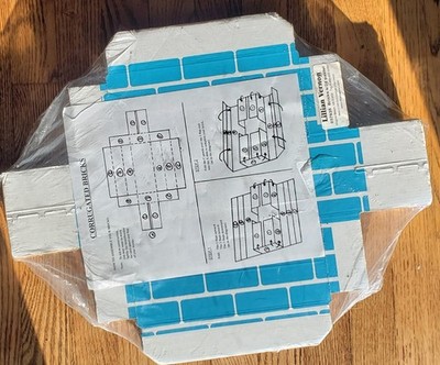Lillian Vernon NOS Building Blocks 24 Count Sealed PASTEL Corrugated Bricks RARE