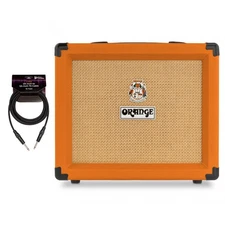 Orange Amps Crush 20 Analogue Combo Amplifier 20W Cable Bundle (Black)