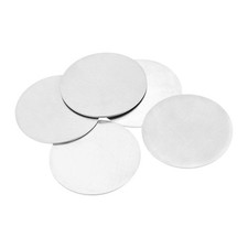 Stamping Blank Aluminium Round DIY Tags, 64mm/2.5" for Craft, Pack of 5