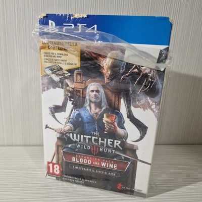 Witcher 3 Wild Hunt Blood and Wine Expansion Pack PS4 ITA Damaged Gwent