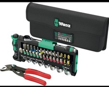 Wera Tool-Check Combi 1, 40pc Socket & Bit set & Knipex Pliers - 05049070001
