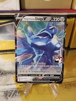 dialga v pokemon card value Origin Forme Dialga V Pokemon Prize Pack Series 3 Promo Pokemon Card NM/LP