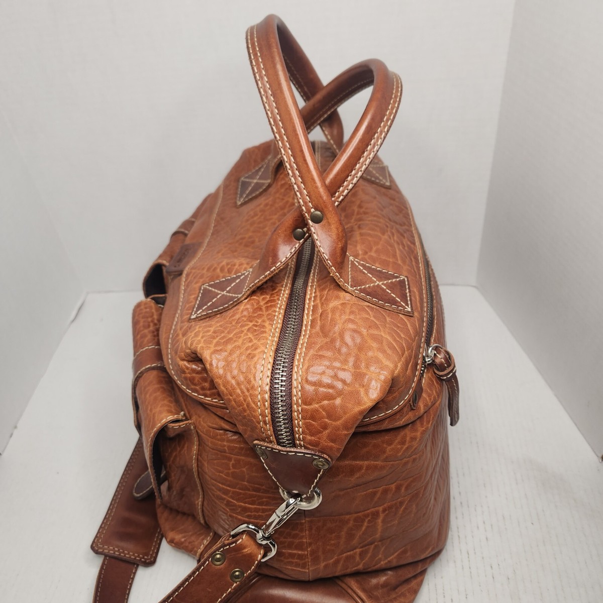 aimee leather backpack Coffee Tamitha Designer Handbag For Women Vintage Capezio Black Leather Color:Luau Life AB (Excellent) combining edgy design with