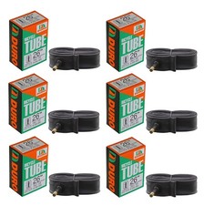 6 SIX DURO BICYCLE 26 x 1-3/8 TUBE 33MM STANDARD SCHRADER/AMERICAN VALVE.