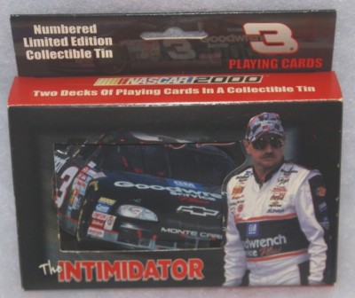 Dale Earnhardt 2 Sets Of Playing Cards Collector S Tin 2006 Nascar Guides New Ebay