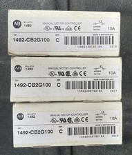 LOT OF 3-ALLEN-BRADLEY 1492-CB 2G100 10 AMP 2 POLE CIRCUIT BREAKER-NEW IN BOX