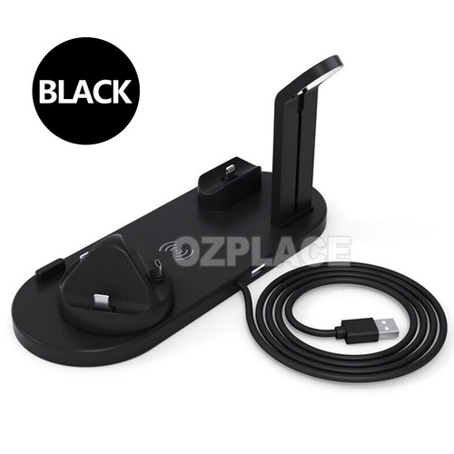 4 in 1 Wireless Charger Dock Charging Station For Apple Watch iPhone 12 11 XS 8+ - Picture 12 of 13