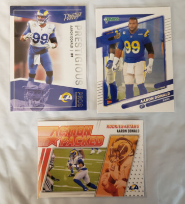 Aaron Donald (3) ct lot w/ Action Packes Variations inserts