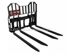 48" BLOCK FORKS & FRAME ATTACHMENT Skid-Steer Track Loader Cinder Brick Forks